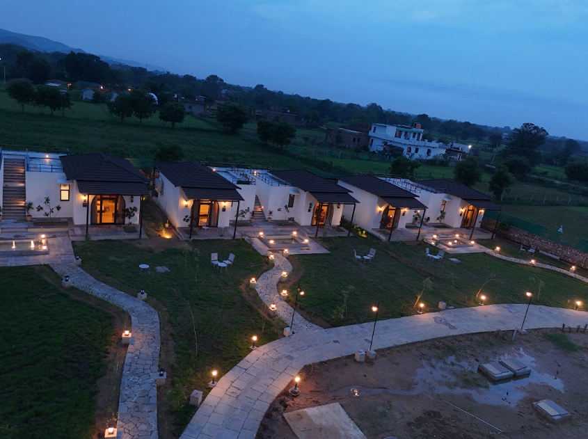 Aerial view of RajVana, Ranthambore