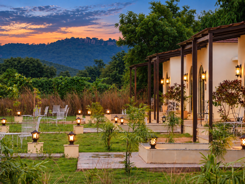 RajVana exterior surrounded by nature